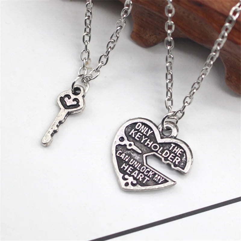 ZRM Fashion Heart Necklace – "ONLY THE KEYHOLDER CAN UNLOCK MY HEART" Pendant - Image 6