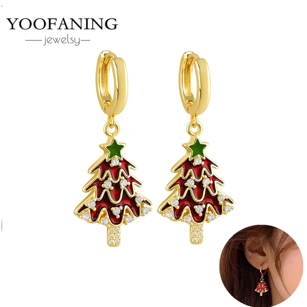 925 Sterling Silver Red Series Hoop Earrings – Red Zircon Love, Strawberry & Starfish Design - Image 35