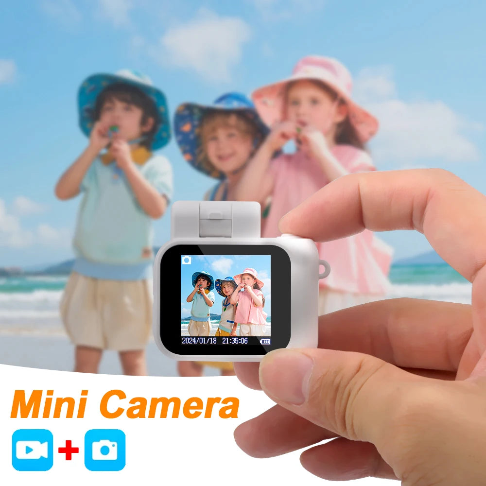 Mini Camera with Screen – HD 1080p Retro-Style Portable Video Recorder (Y4000) - Image 4