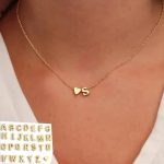 26 Letters Fashion Tiny Heart Dainty Initial Necklace