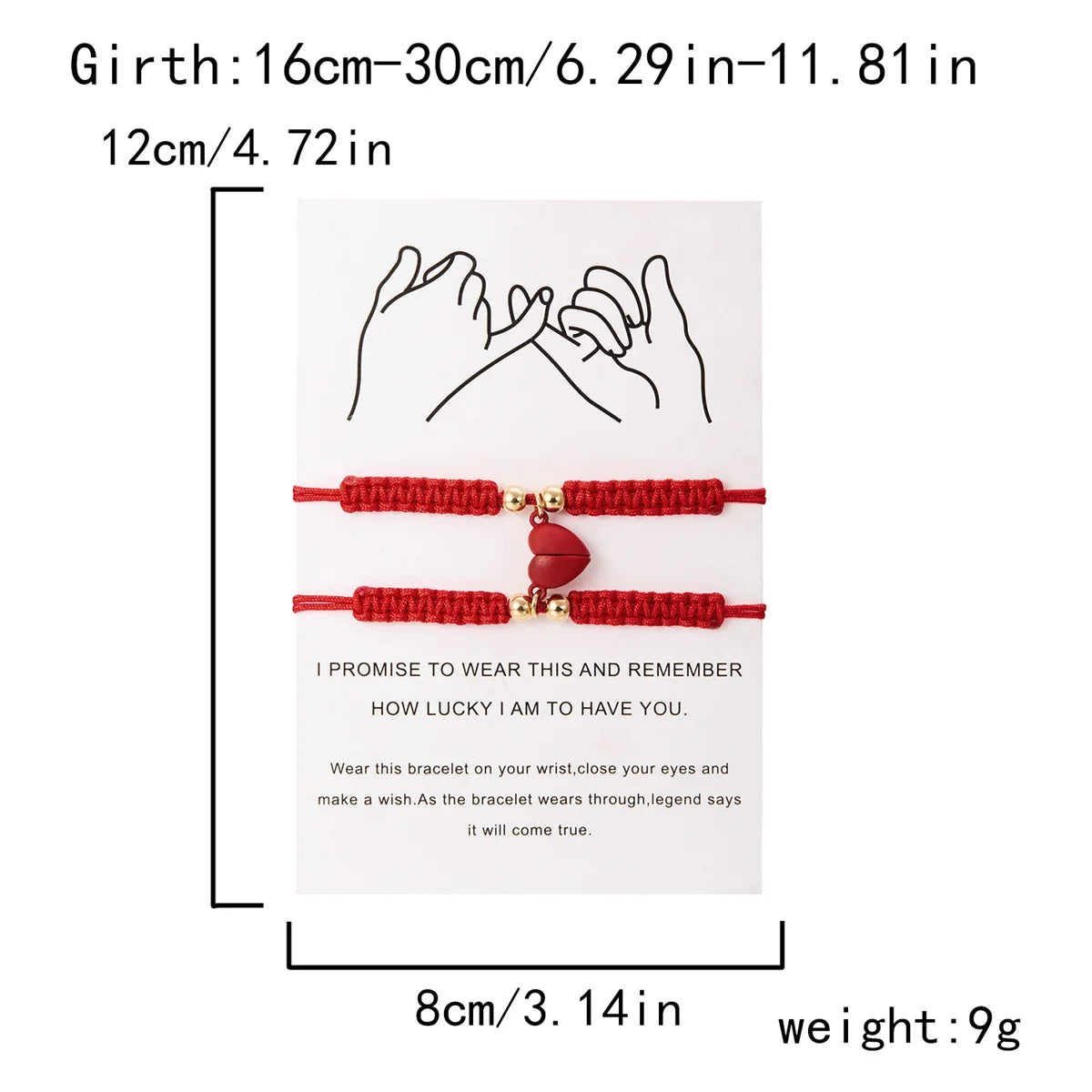 Romantic Heart Magnetic Attract Couple Bracelet Set - Image 15