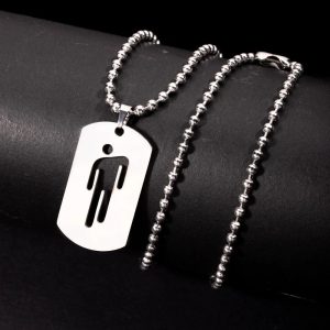 New Fashion Tilting Head Little Person Tag Pendant Necklace – Hip Hop Jewelry for Men & Women