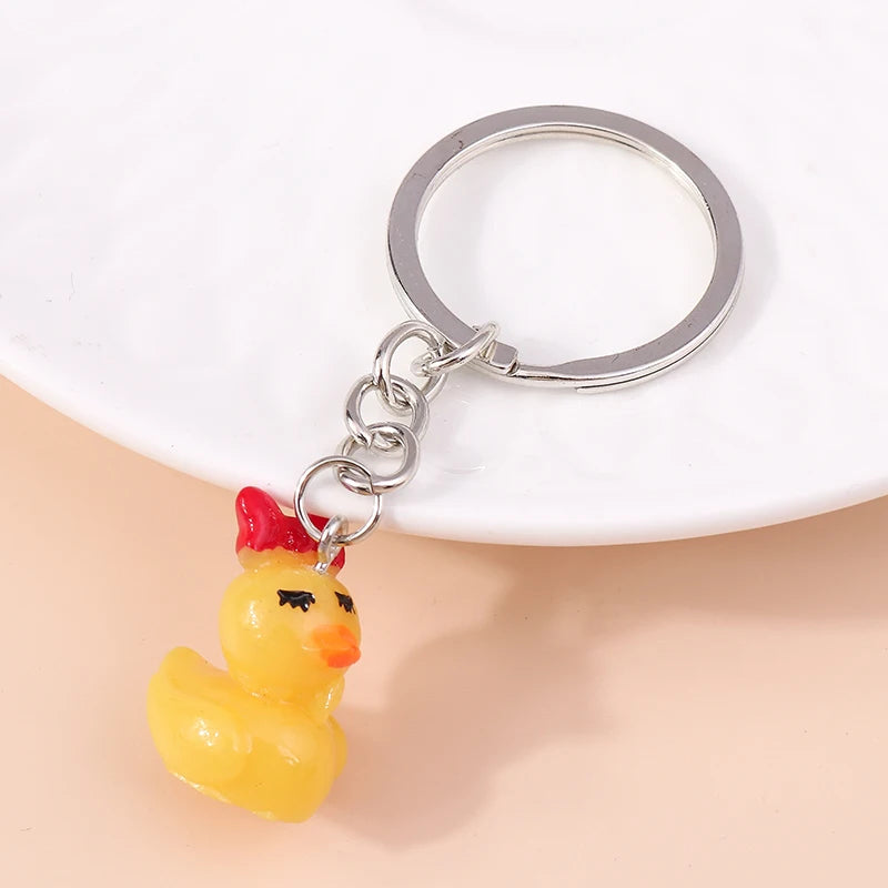 Cute 3D Dazzling Bear Keychain – Sparkling Animal Pendant for Car Keys & Handbags - Image 18