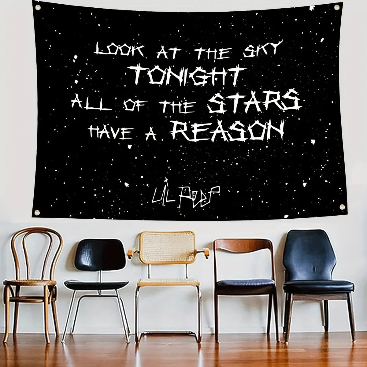 Lil Peep Rapper Tapestry – Artistic Wall Hanging Flag & Home Decor - Image 2