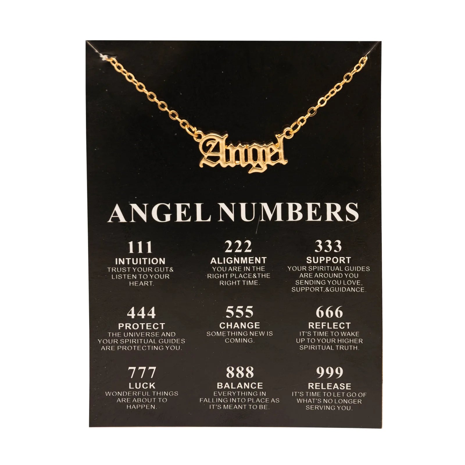 Fashion Alloy Gold Color Lucky Angel Numbers Wish 777 Pendant Necklace - Image 13