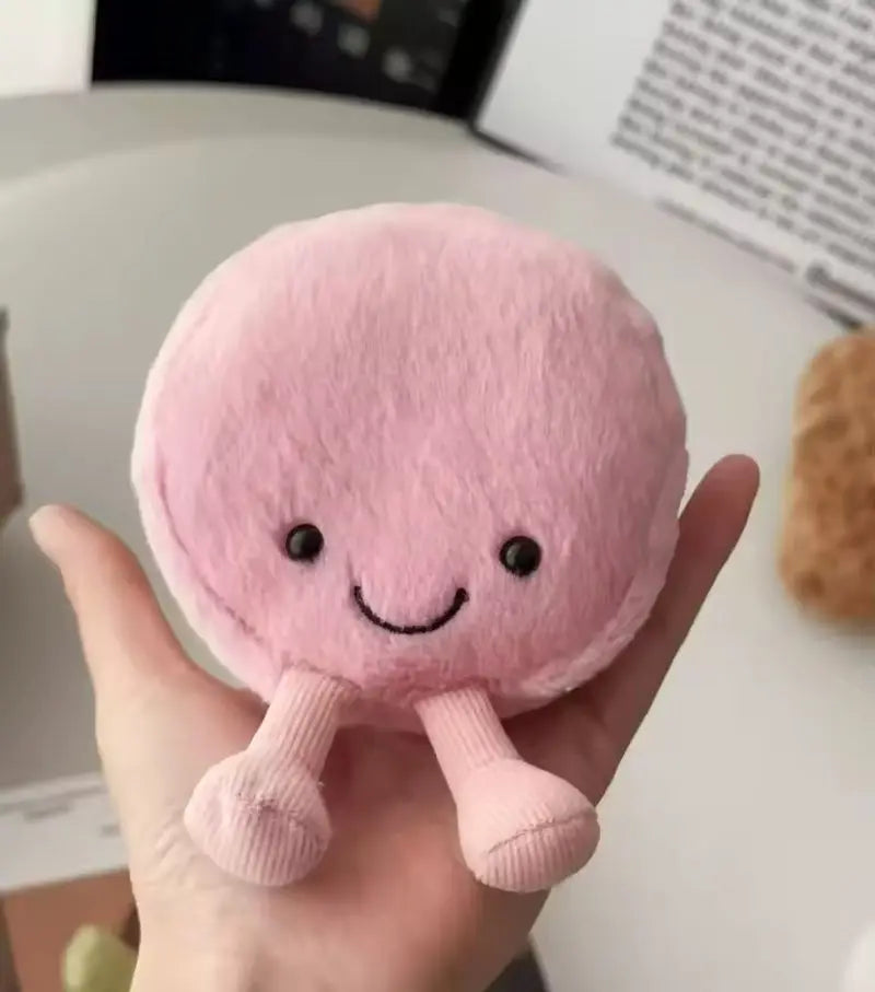 Jellycat Fun Dessert Series Plush – Macaron, Puff, Strawberry Tart Soft Toy Gift - Image 9