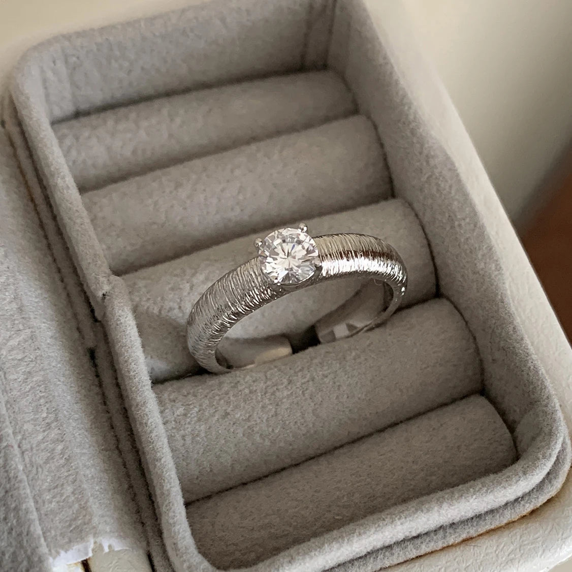 VENTFILLE 925 Sterling Silver Wave Ring – Irregular Golden Stackable Adjustable Ring for Women - Image 69