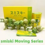 Hot Sonny Angel Smiski Moving Series – Mystery Noctilucent Green Doll Action Figures