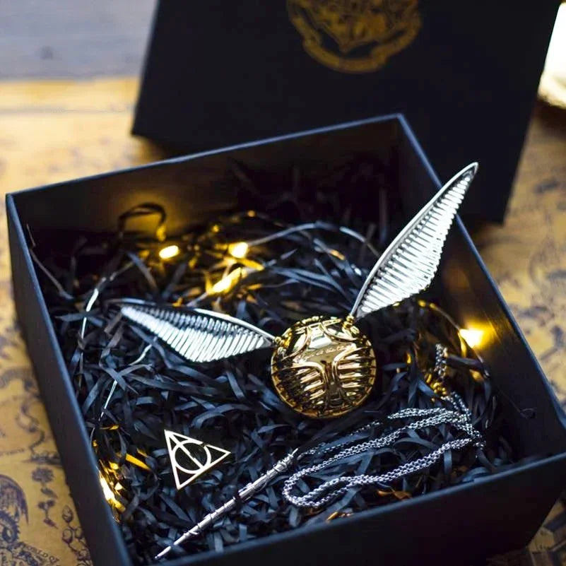 Gold Snitch Ring Box – Movable Wing Jewelry Organizer & Gift Display - Image 6