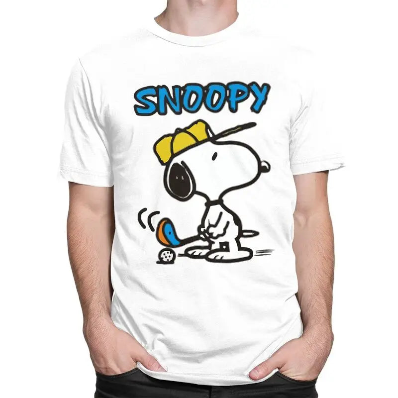 Snoopy Golf T-Shirt – Men’s Short Sleeve Urban Graphic Tee - Image 2