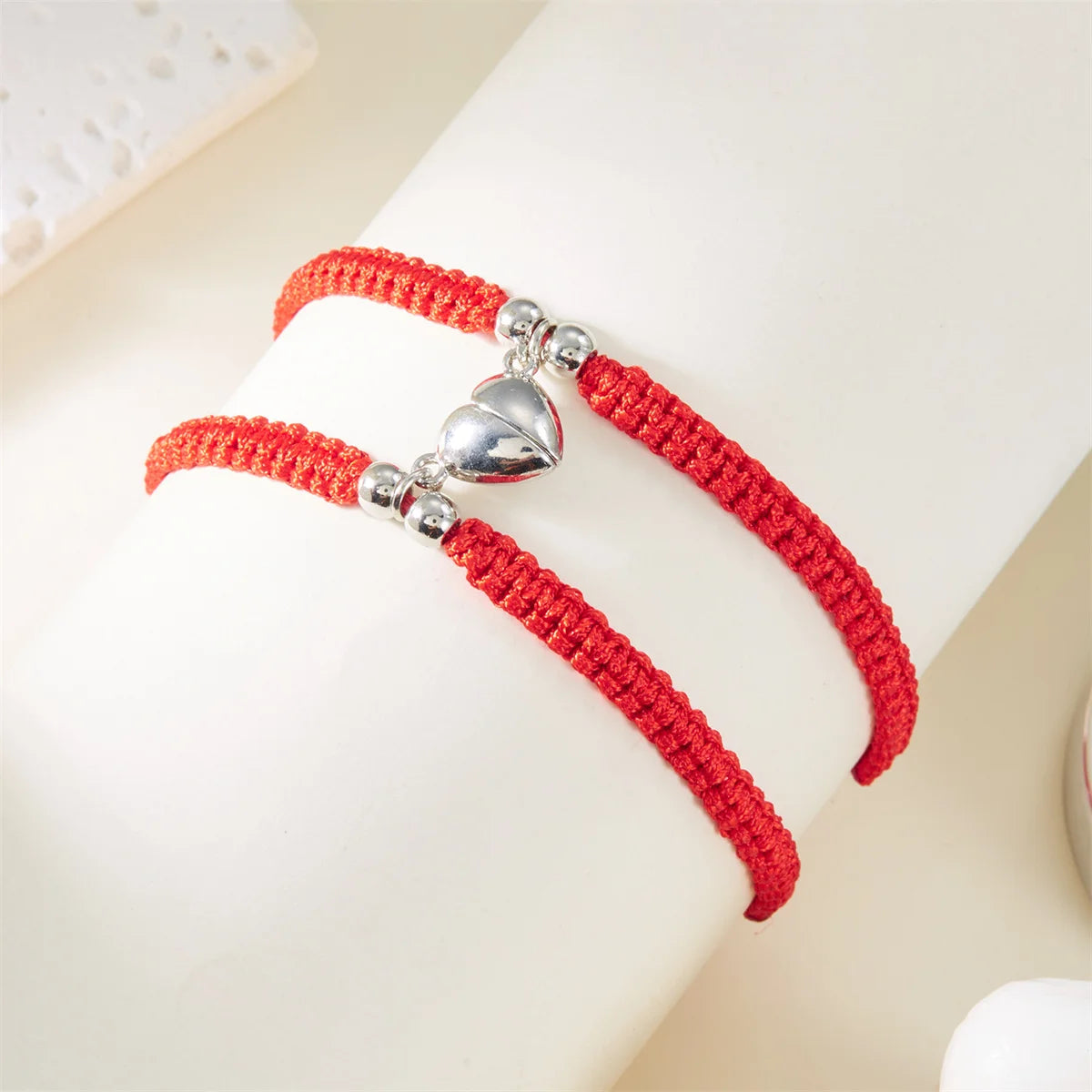 Romantic Heart Magnetic Attract Couple Bracelet Set - Image 4