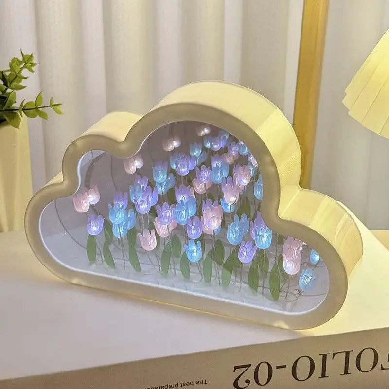 Tulip Cloud Sea of Flowers Handmade Night Light - Image 10