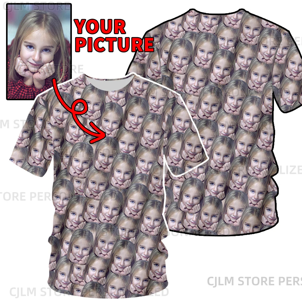 Custom 3D Full Body Printed T-Shirt – Personalized Avatar Graphic Tee for Men & Women