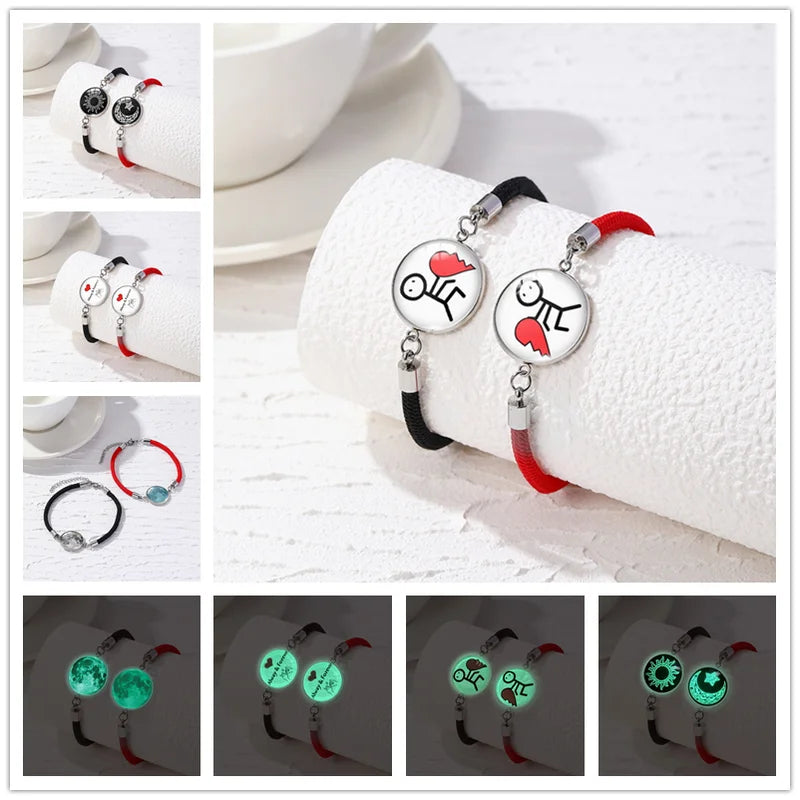 2 PCS/Set Stainless Steel Couples Bracelet - Image 4
