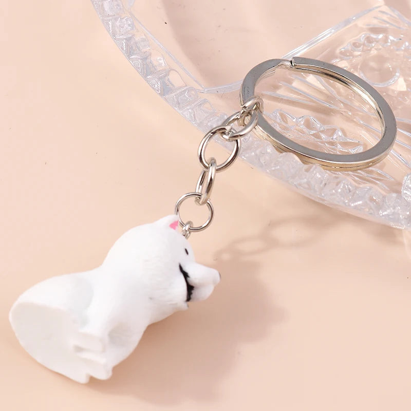 Cute 3D Dazzling Bear Keychain – Sparkling Animal Pendant for Car Keys & Handbags - Image 26