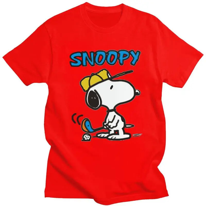 Snoopy Golf T-Shirt – Men’s Short Sleeve Urban Graphic Tee - Image 13